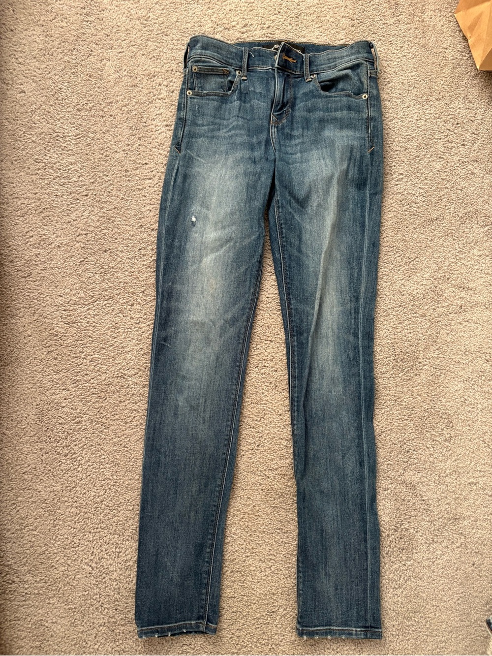 Express Women's Skinny Jeans - Medium Blue Wash